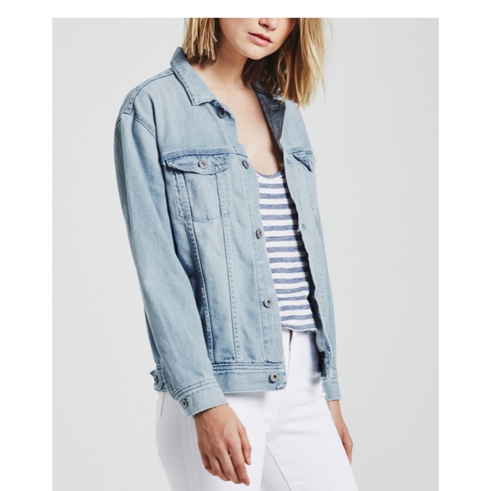 AG Jeans “Nancy” denim jacket. Light blue size s.